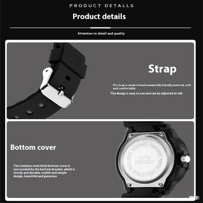 Reloj Deportivo Hombre con Puntero Luminoso Cuarzo - Image 4
