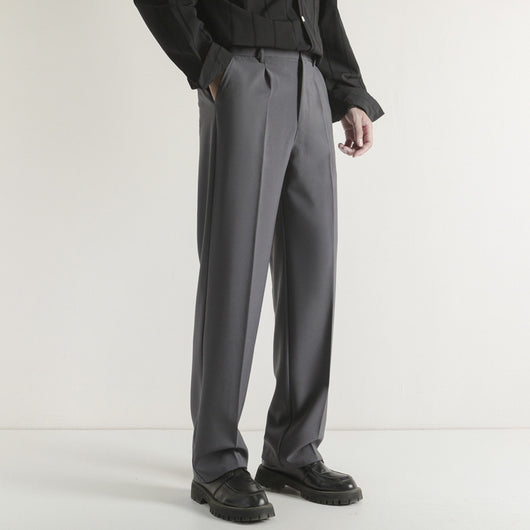 Pantalón de Traje Recto Casual Holgado para Hombre - Image 4