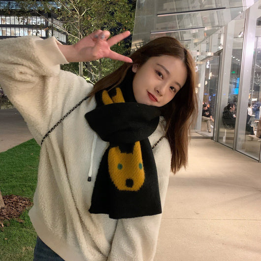 Bufanda Oso Kawaii Japonés para Mujer - Suave, Cálida y Versátil - Image 4