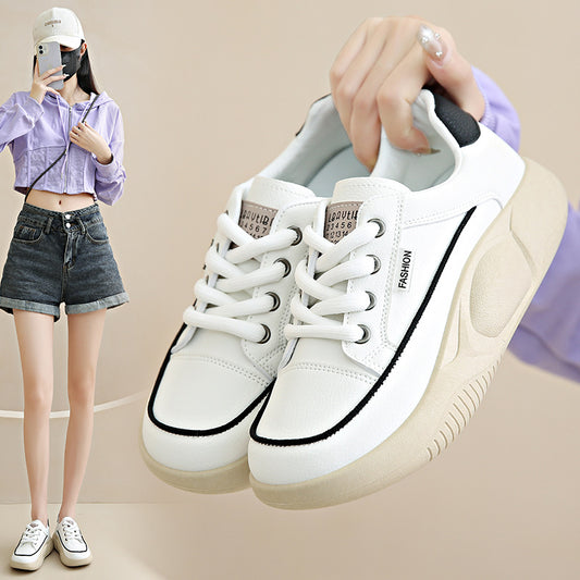 Zapatillas Blancas de Cuero para Mujer - Cómodas y Transpirables