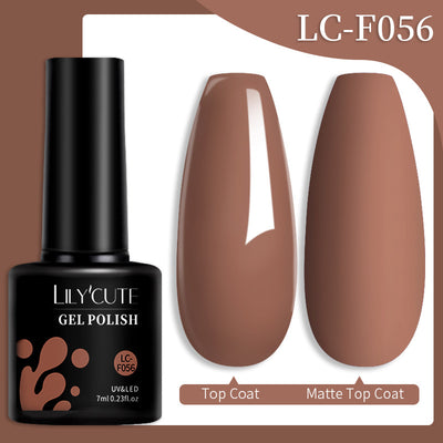 Set de Pegamento para Uñas con Brillo de Color Sólido - Image 91