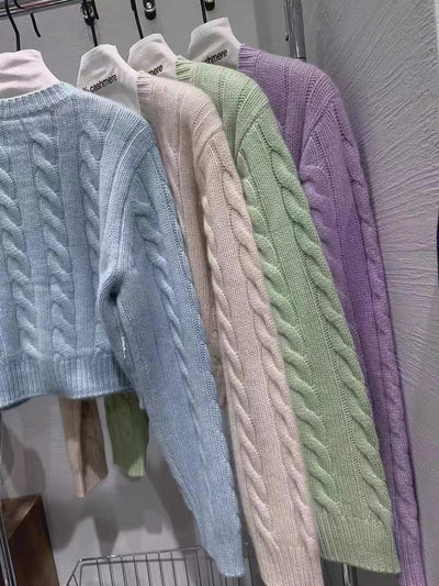 Cardigan de Lana Suave y Cómodo para Mujer - Cuello Redondo - Image 12