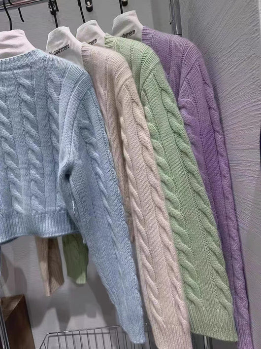 Cardigan de Lana Suave y Cómodo para Mujer - Cuello Redondo - Image 12