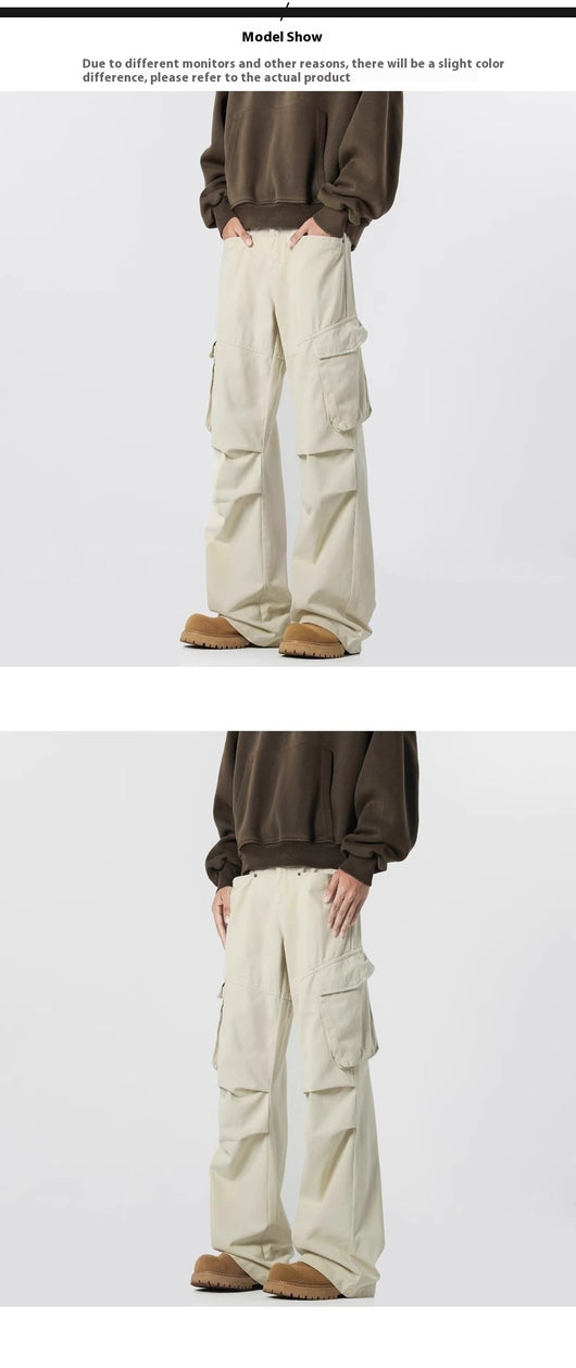 Pantalones Rectos Casuales Retro - Estilo Urbano Moderno para Hombre - Image 10