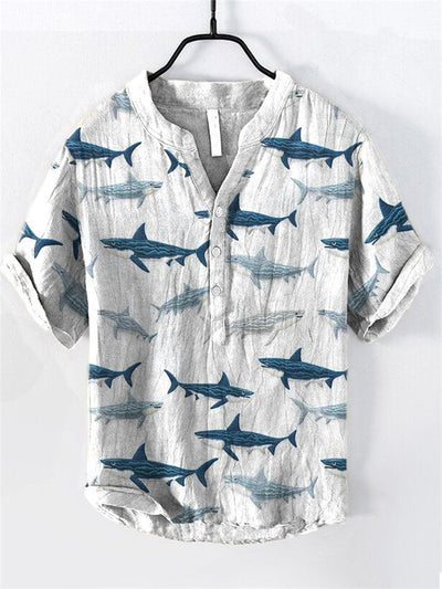 Camisa de Manga Larga con Estampado 3D de Rayas para Hombre - Image 10