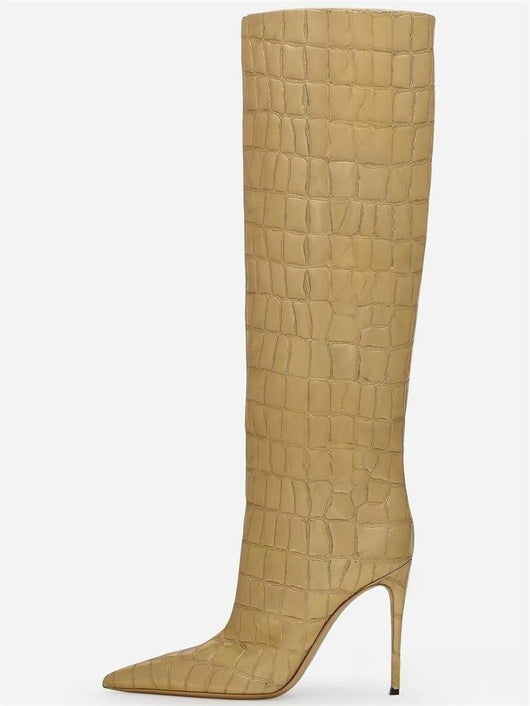 Botas Stiletto Leopardo con Punta Afilada para Mujer - Image 16