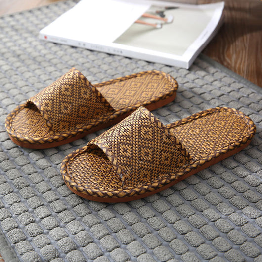 Pantuflas de Pareja con Suela Suave y Diseño en Fibra Natural - Image 19