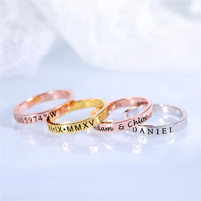 Anillo de Plata Esterlina S925 Personalizado Brillante para Hombre - Image 10