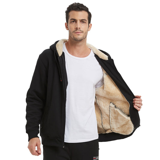 Sudadera Deportiva Premium para Hombre con Terciopelo de Cordero y Cashmira