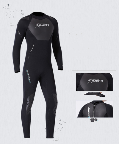Traje de Baño Térmico de Una Pieza con Manga Larga para Snorkel y Surf