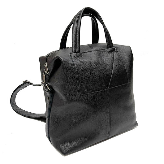 Mochila Negra de Cuero Universal Shiralee - Diseño Minimalista - Image 4