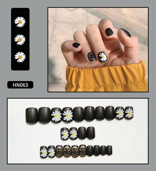 Uñas Postizas Decoradas Adhesivas - Diseño Profesional Listo para Usar - Image 16