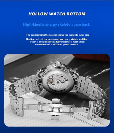 Reloj Automático de Acero Inoxidable con Esfera Luminosa Impermeable - Image 20