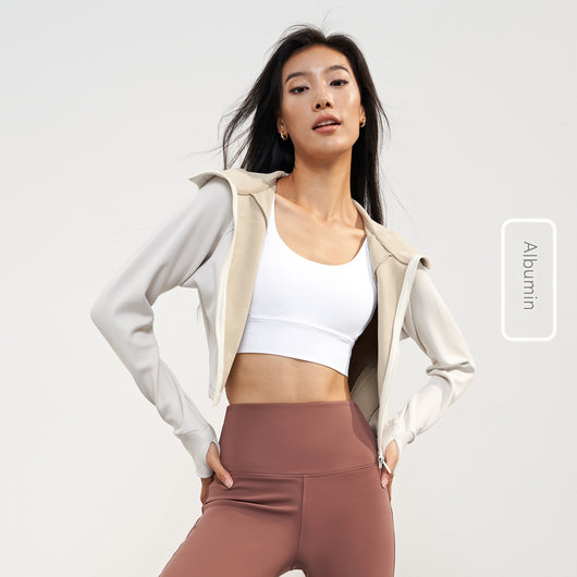 Chamarra Deportiva con Capucha Forrada en Polar para Yoga - Mujer - Image 9