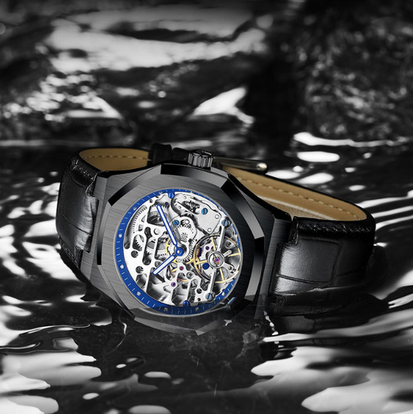Reloj Suizo Tourbillon Elon para Hombre con Mecanismo de Precisión