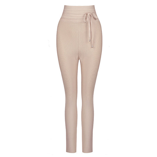 Leggings Casuales de Cintura Alta con Banda Elástica - Colores Lisos - Image 13