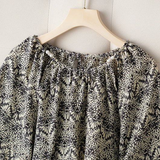 Blusa Suelta Reductora de Manga 3/4 para Mujer - Image 4