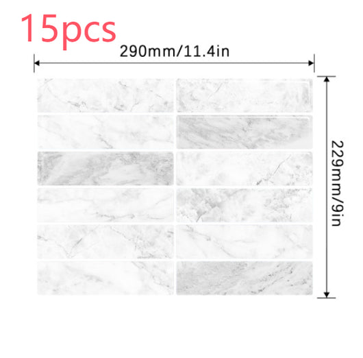 Adhesivo de Pared 3D Estéreo Resistente al Agua y Calor - Papel Tapiz Autoadhesivo para Cocina y Baño - Image 39