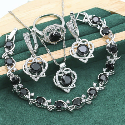 Conjunto de Joyería Elegante: Anillo, Collar, Aretes y Pulsera - Image 8