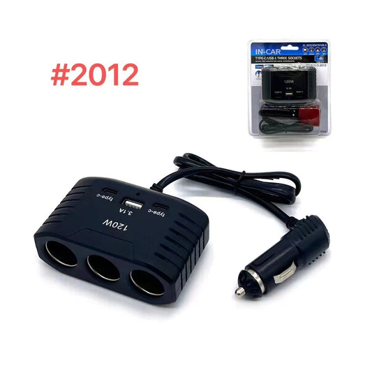 Convertidor Cargador de Alta Potencia 1 a 3 para Auto - Image 12