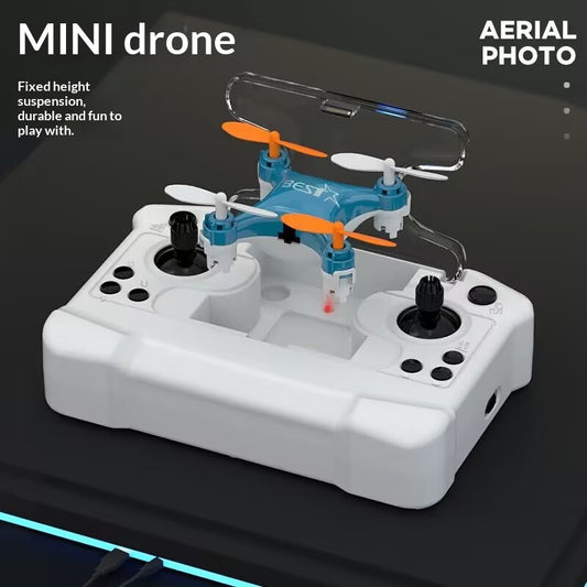 Dron Miniatura Portátil con Control Remoto - Cuadricóptero Estabilizador de Altitud