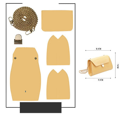 Bolso Bandolera Cuadrado Pequeño con Cadena Sensual - Multiuso para Mujer - Image 6