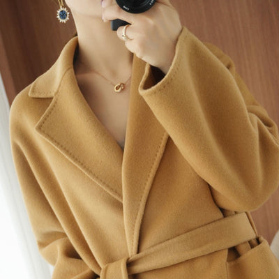 Blazer Clásico Cuello Reforzado Corte Holgado Estilo Hepburn - Image 4