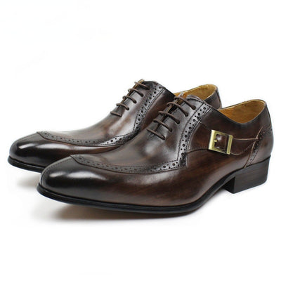Zapatos de Cuero Genuino para Hombre - Elegancia Ejecutiva y Comodidad Diaria - Image 11
