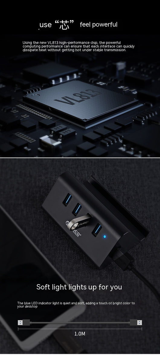 Hub USB de Alta Velocidad Multi-interfaz - Expansor de Puertos Profesional - Image 15