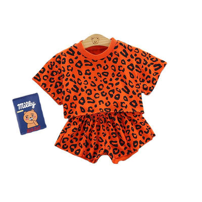 Conjunto de Dos Piezas Estampado Leopardo para Niñas - Image 4
