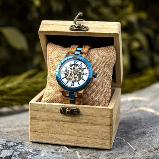 Reloj Mecánico Automático de Madera para Hombre Lujo - Image 12