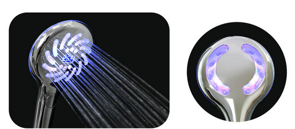 Ducha Digital con Control de Temperatura en Tres Colores
