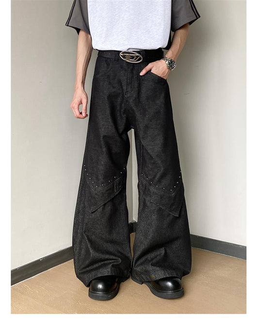 Jeans Estilo Americano con Remaches Machete para Hombre - Image 11