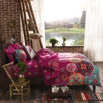 Juego de Cama de 3 Piezas con Estampado Étnico en Poliéster - Image 17