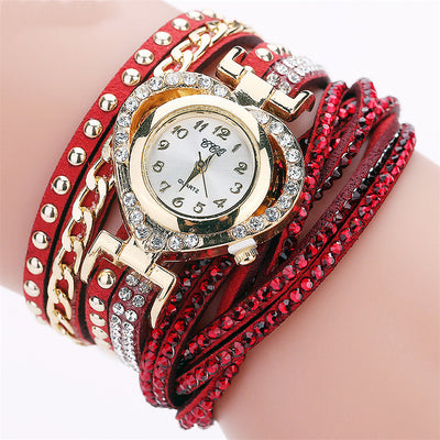 Reloj Pulsera Dama Redondo con Diamantes Love Dial - Image 2