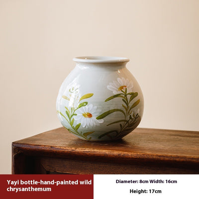 Florero Hidropónico de Cerámica Artesanal Jingdezhen Estilo Retro Chino - Image 4