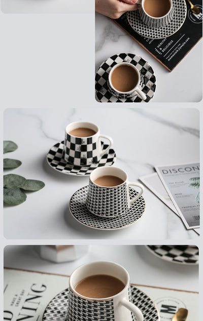 Juego de Taza y Plato de Cerámica Turca para Café - Image 18