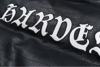 Chaqueta de Algodón con Bordado de Cocodrilo y Letras para Hombre - Image 12