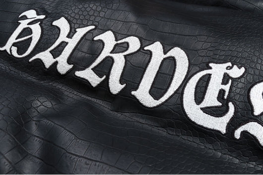 Chaqueta de Algodón con Bordado de Cocodrilo y Letras para Hombre - Image 12