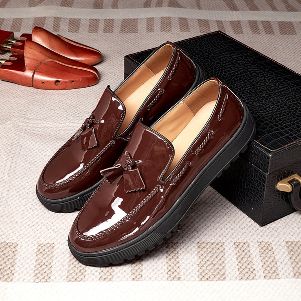 Mocasines Casuales de Cuero para Hombre con Borlas - Cómodos y Elegantes