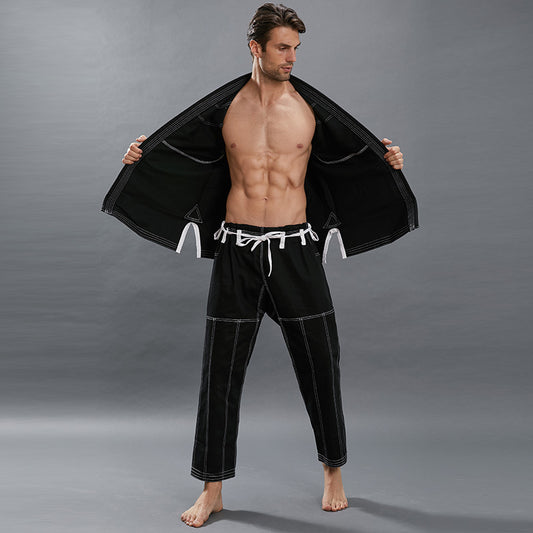Uniforme de Judo Resistente en Color Liso - Diseño Antidesgaste