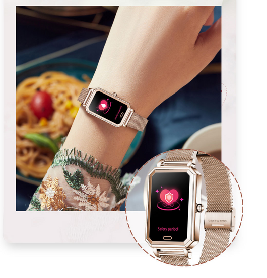 Reloj Inteligente para Mujer con Monitor de Frecuencia Cardíaca y Oxígeno en Sangre - Image 8