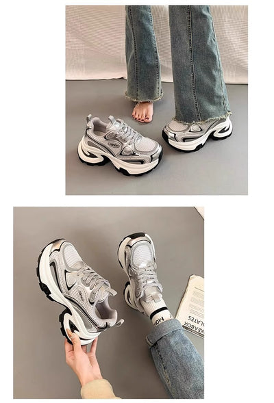 Tenis Plataforma Respirable para Mujer - Zapatillas Chunky con Altura Aumentada - Image 13