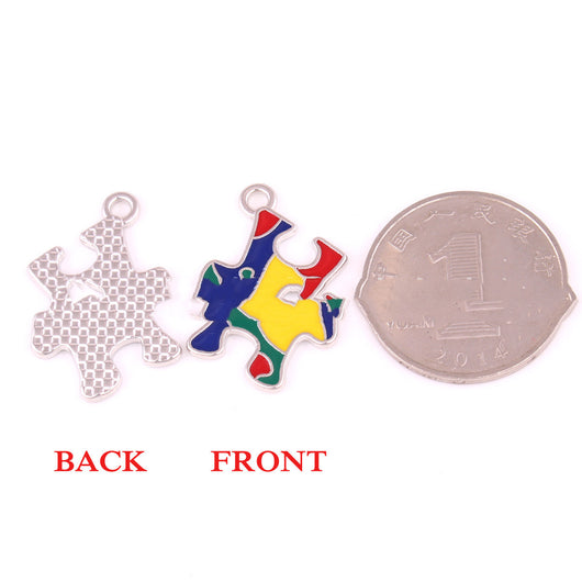 Colgante de Joyería Inclusiva para Familia con Autismo - Diseño Goteo Artístico - Image 2