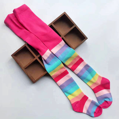Medias Escolares de Contraste de Colores para Niñas - Algodón Premium - Image 16