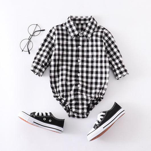 Enterizo Cuadrille para Bebé Niño con Mangas Largas - Otoño e Invierno - Image 3