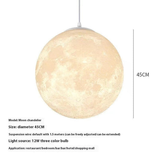 Lámpara de Techo Luna 3D - Luz Cálida para Dormitorio - Image 17