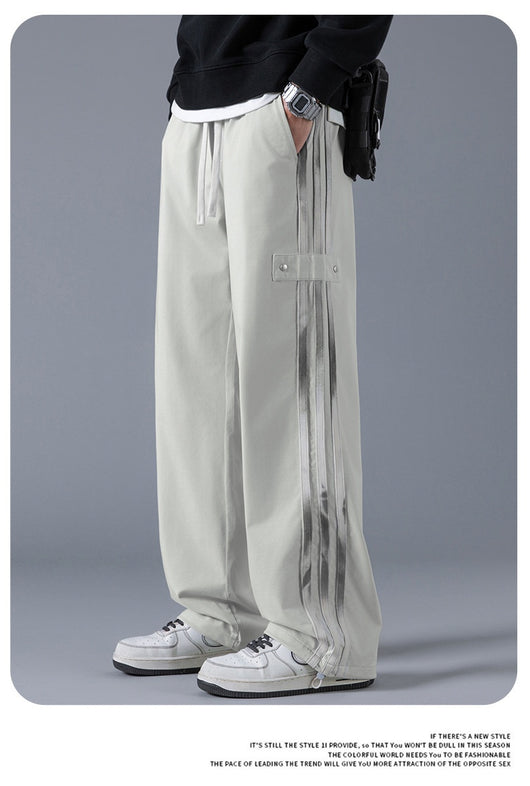 Pantalones Joggers Deportivos de Tres Franjas - Estilo Urbano Primavera - Image 11