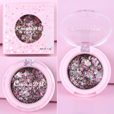 Sombra de Ojos con Purpurina Monocromática y Lentejuelas - Image 3