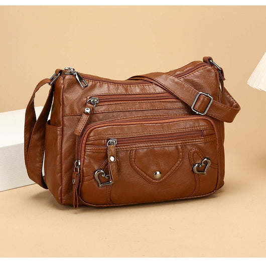 Bolso Bandolera de Lujo Versátil con Diseño Multicapas Espacioso - Image 37